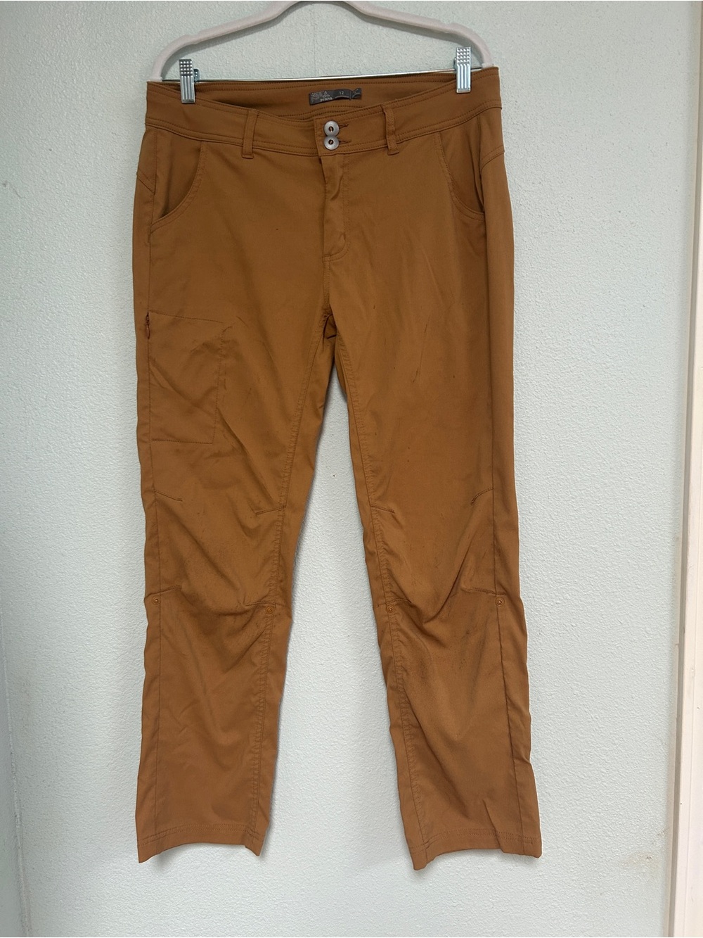 Prana Convertible Hiking Pants in Caramel Brown